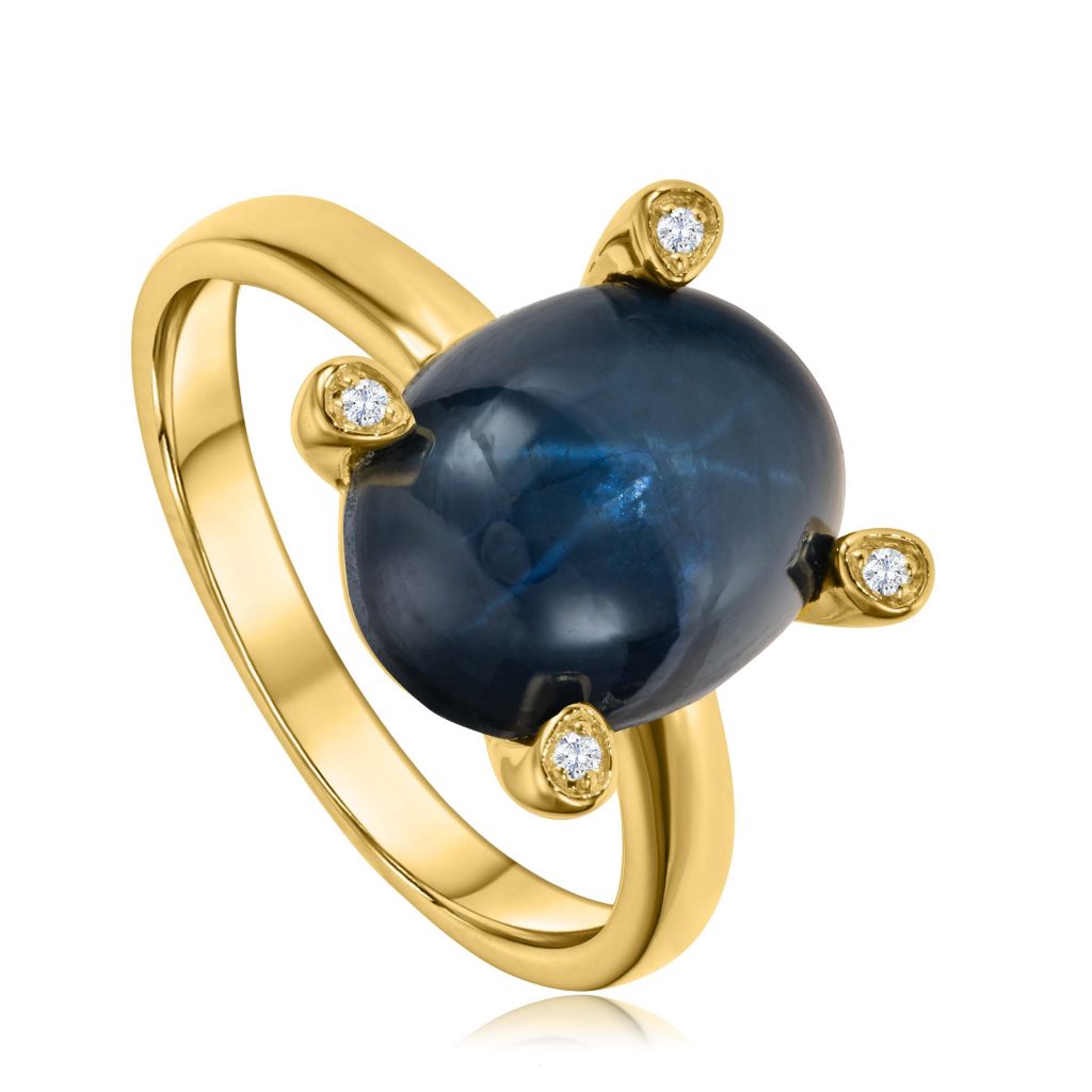 Star Stone gold ring